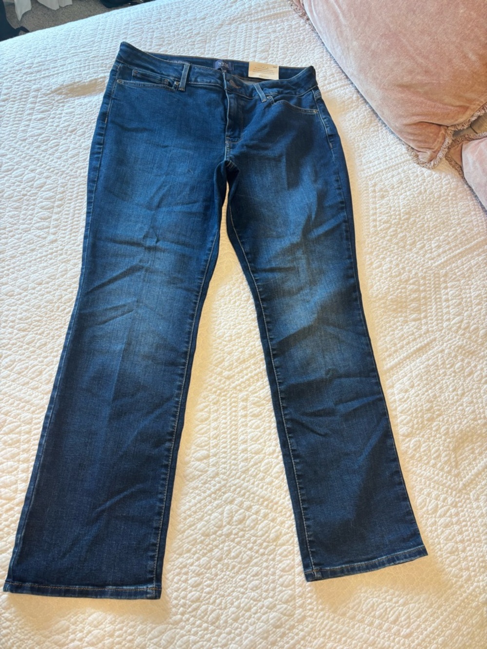 NYDJ Dark Wash Straight Leg Jeans 14P